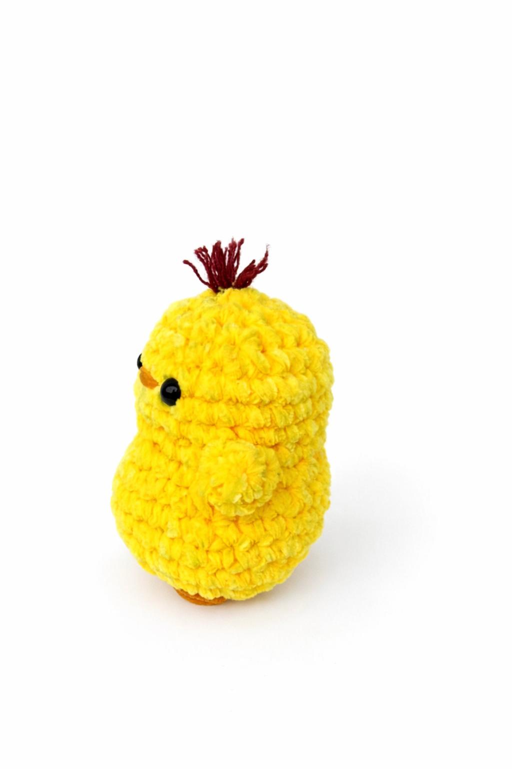 Virkad kyckling (12 och 8 cm långa)