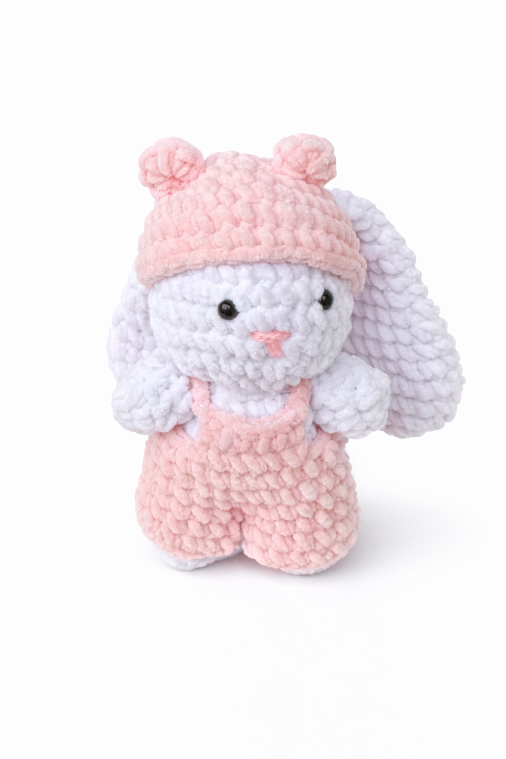 Virkad Kanin i Rosa Jumper (21 cm lång)