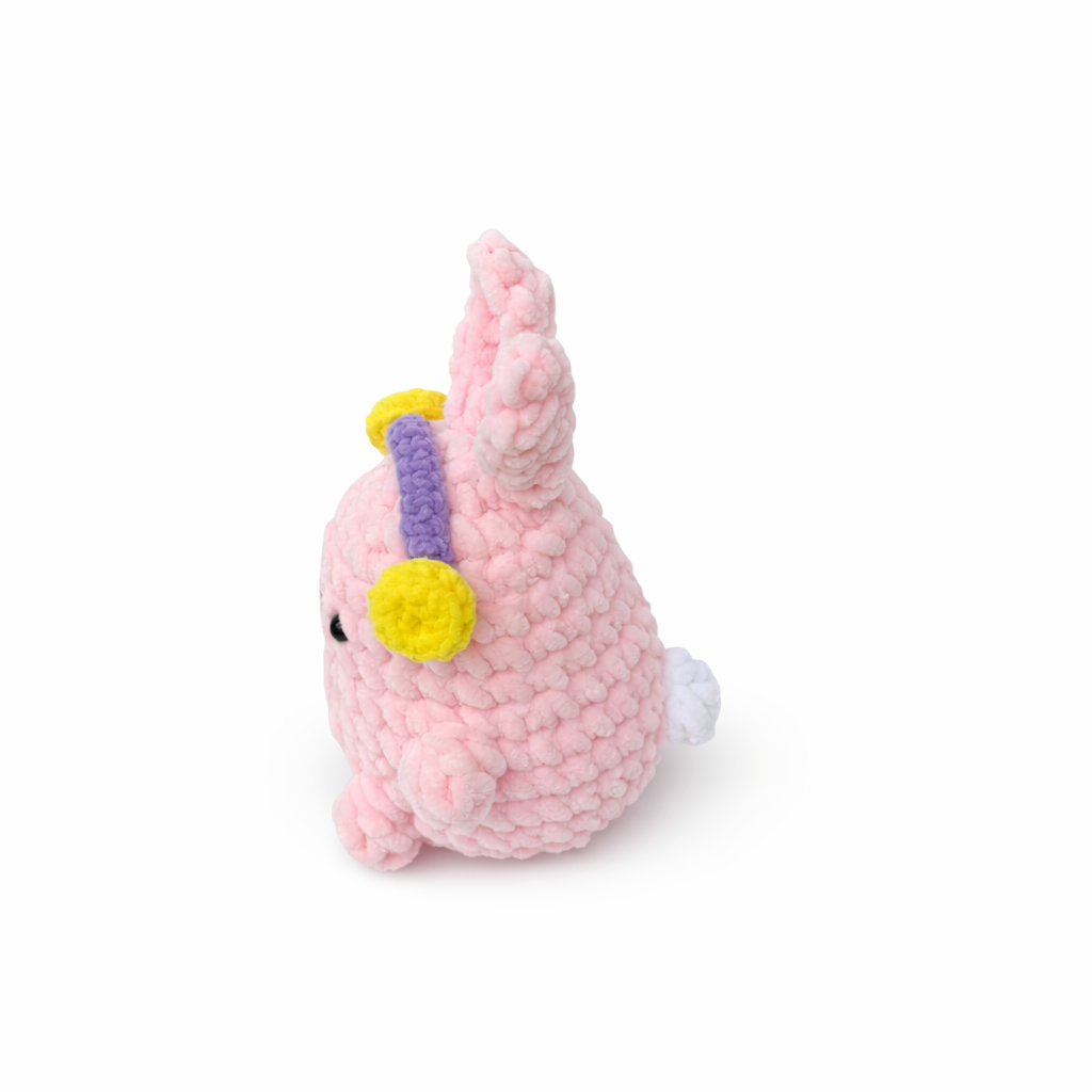 Kanin med hörlurar (17 cm lång)