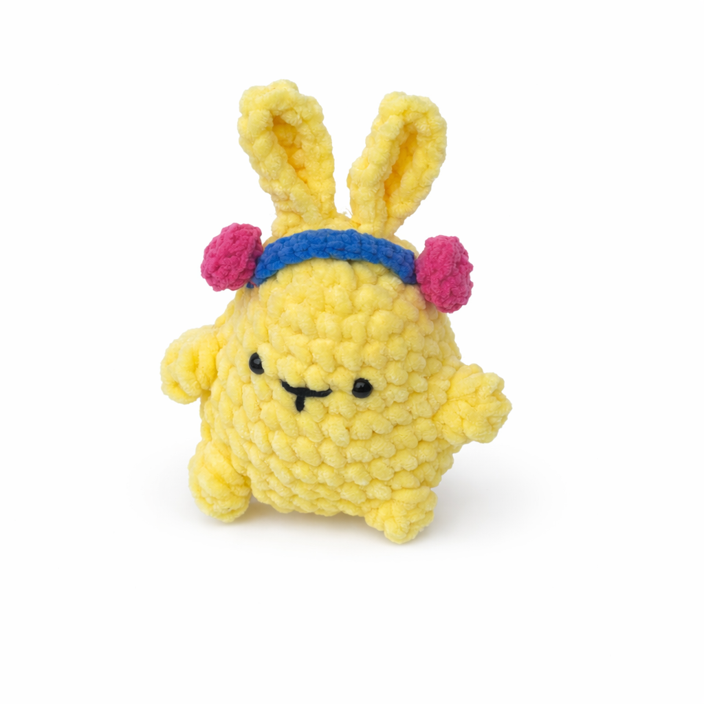 Kanin med hörlurar (17 cm lång)